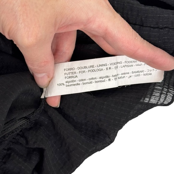 Zara Ruffled Off Shoulder Black Crop Top Size Medium Festival Casual Summer - Picture 13 of 15